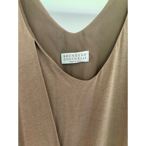 Brunello Cucinelli Column Maxi Tank Dress Quiet Luxury Neiman Marcus ~ Size L - Picture 7 of 13
